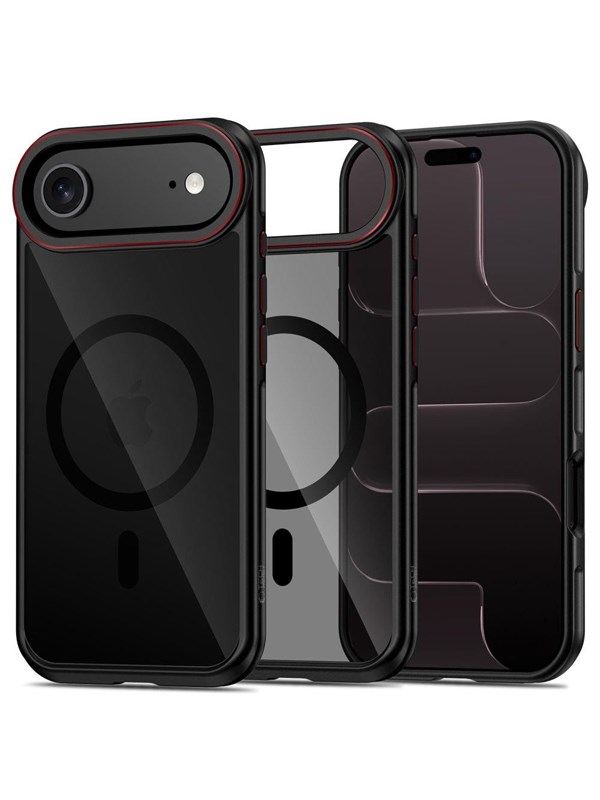 Tech-Protect MagHybrid MagSafe Case for iPhone Air - Black  Red