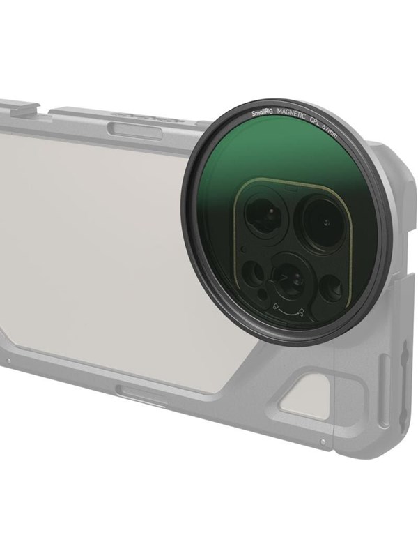 SmallRig filtro CPL acoplable, Polarizador Circular magnético de 67mm + anillo de filtro roscado de 67mm para iPhone 15 Pro -4582