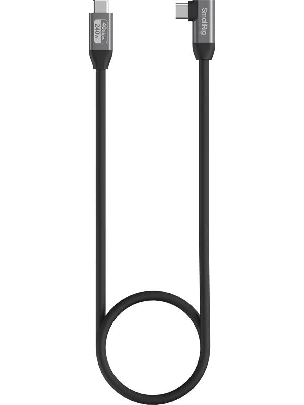 SmallRig 5732 USB-C Data Cable Straight to Angled 100cm 40Gbps  240W  8K