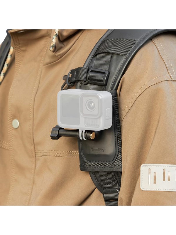 Image of SmallRig 5721 Hook and Loop Backpack Strap Mount for Action Cameras