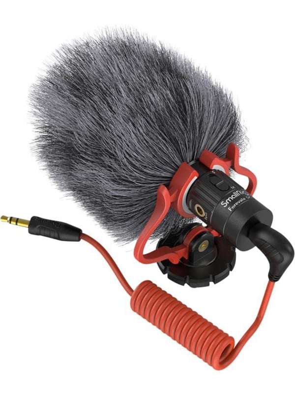SmallRig S20 On-Camera Microphone with Shock Mount Video Microphone Stereo Mic for DSLR Cameras for iPhone and Smartphones 3468