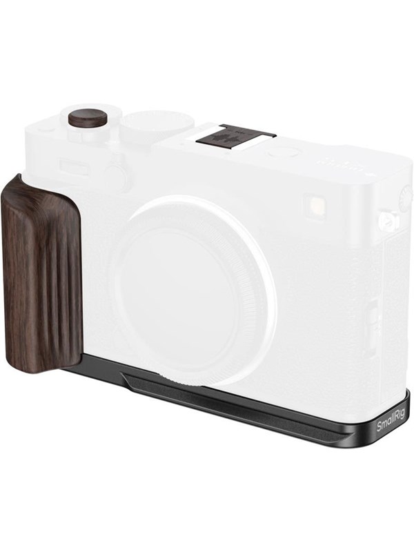 SmallRig 6237 L-Shaped Mount Plate with Wooden Handle for FUJIFILM X-E5 Ebony Black