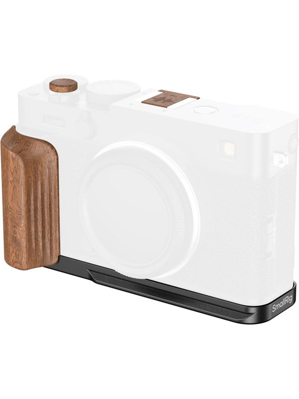 SmallRig 5985 L-Shaped Mount Plate with Wooden Handle for FUJIFILM X-E5 Rosewood Black