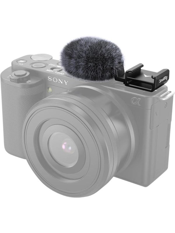 SmallRig 3526 Cold Shoe Adapter with windshield Kit For Sony ZV-E10  ZV-1