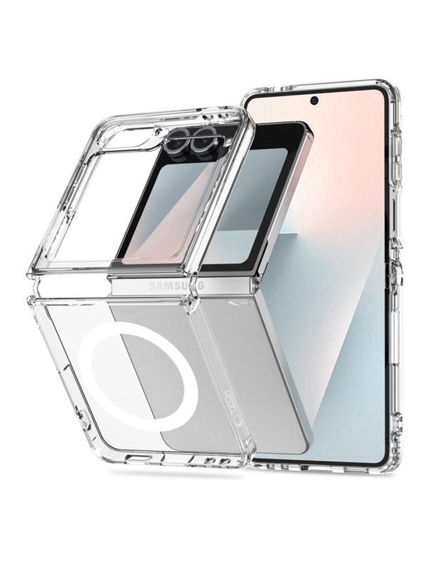 Tech-Protect FlexAir Hybrid MagSafe Case for Samsung Galaxy Z Flip 6  7 FE - Transparent