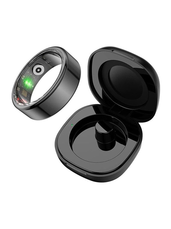 Colmi R02 Smart Ring Size 12 21.3mm with Charging Case - Black
