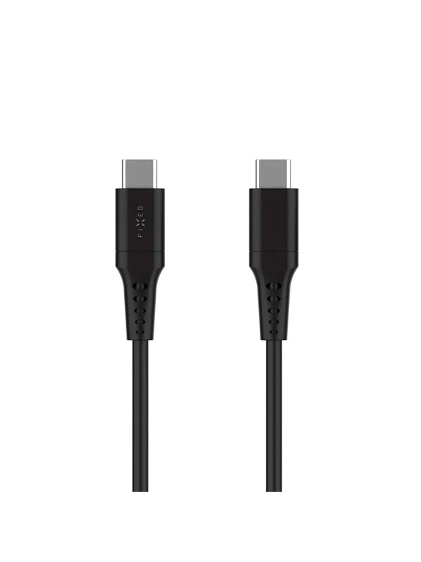 FIXED LIQUID Silicone cable 60W USB-C/C 0.3m Black