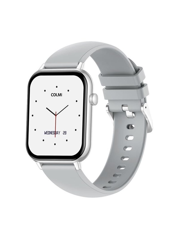 Colmi C28 Bluetooth 1,93" AMOLED Silber Smartwatch 230mAh 5 Tage Pulsmesser Schlaf