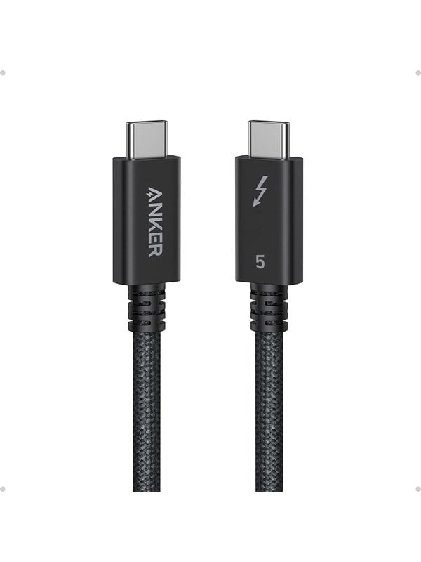 Anker Prime USB-C to USB-C Cable Thunderbolt 5 Cable - 0.5m - Black