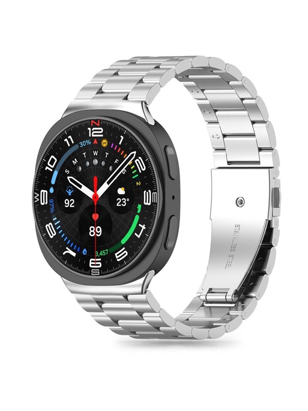 Tech-Protect Stainless Strap for Samsung Galaxy Watch 40  44  46 mm - Silver