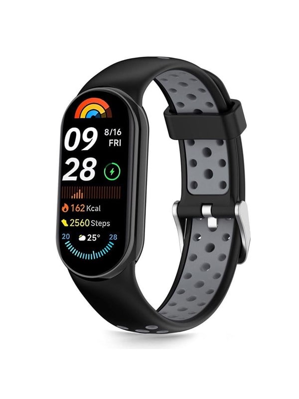 Tech-Protect IconBand Air Strap for Xiaomi Smart Band 8 / 9 / 10 / NFC - Black & Gray