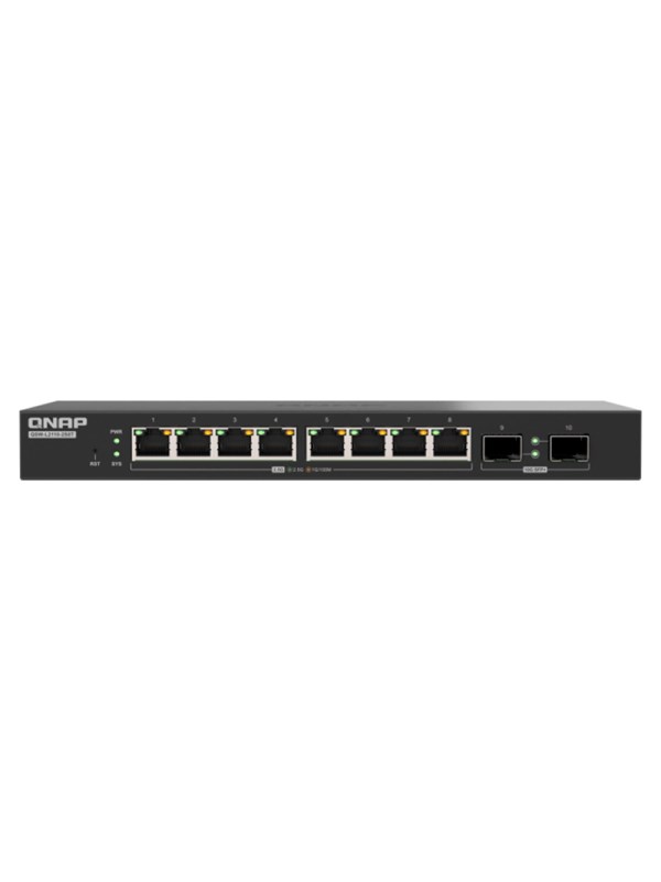 QNAP QSW-L2110-2S8T 8-Port 25GbE RJ45 7 2x 10GbE SPF