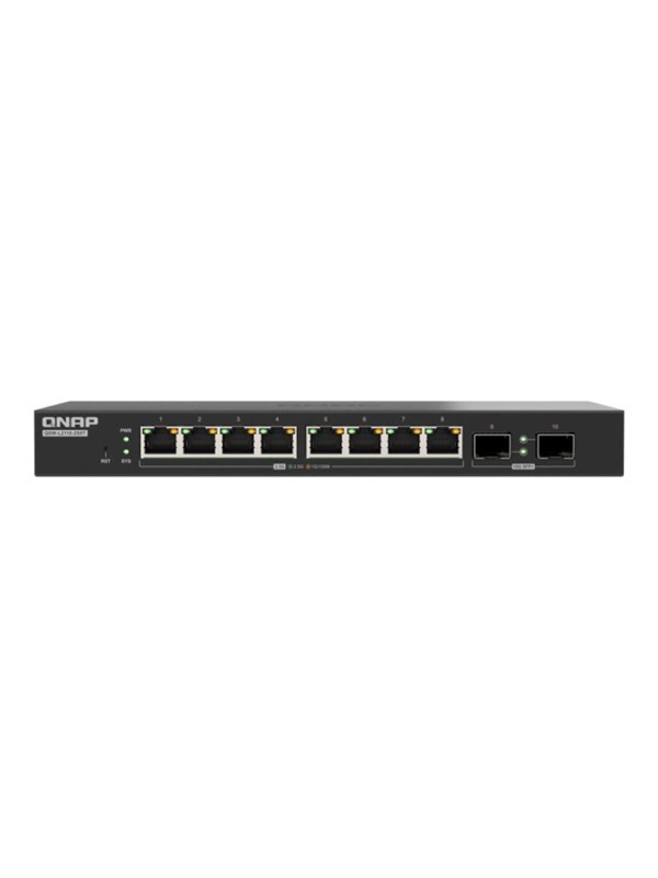 QNAP QSW-L2110-2S8T 8-Port 25GbE RJ45 7 2x 10GbE SPF