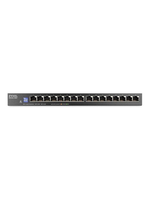 Zyxel ZyXEL GS1100-16ES 16-Port Gigabit Unman. Switch m. DIP Selekt.