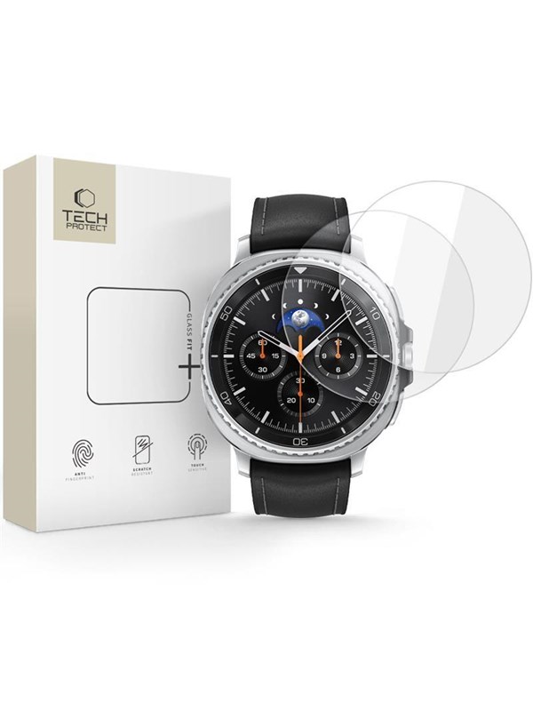 Tech-Protect Glass Fit 2-pack Tempered Glass for Samsung Galaxy Watch 8 Classic 46mm - Clear