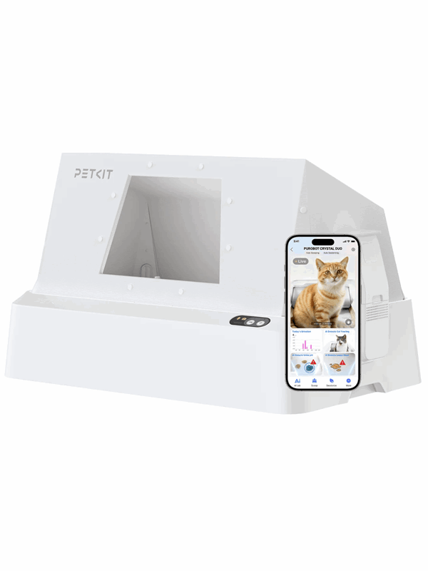Petkit PUROBOT CRYSTAL DUO With Front Entry Hood-E