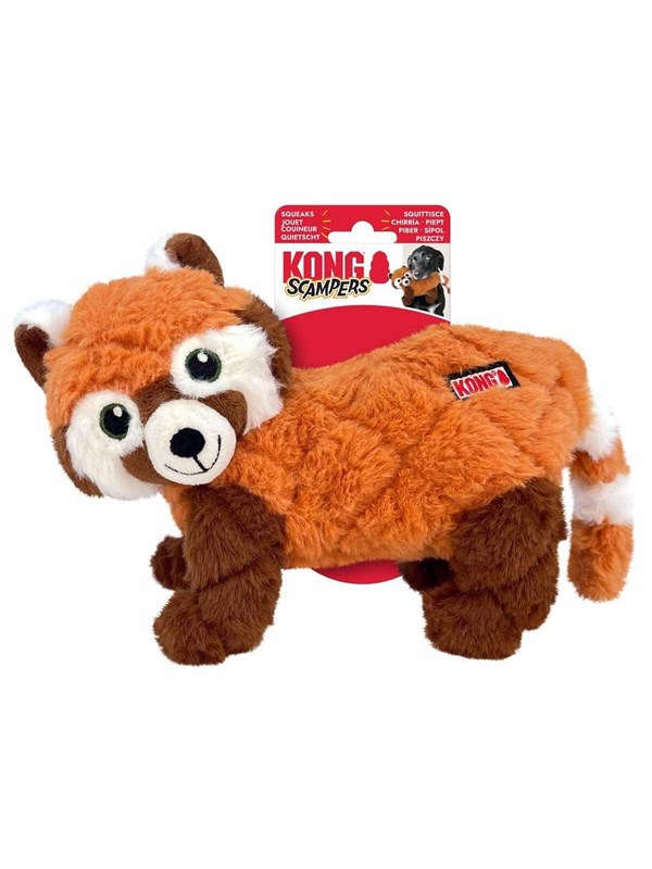 KONG - SCAMPERS RED PANDA M - Red - 23x25.5x12 cm