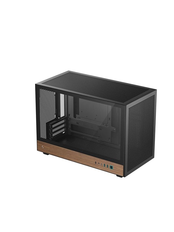 DeepCool CH260 WOOD - Gehuse - Minitower - Schwarz