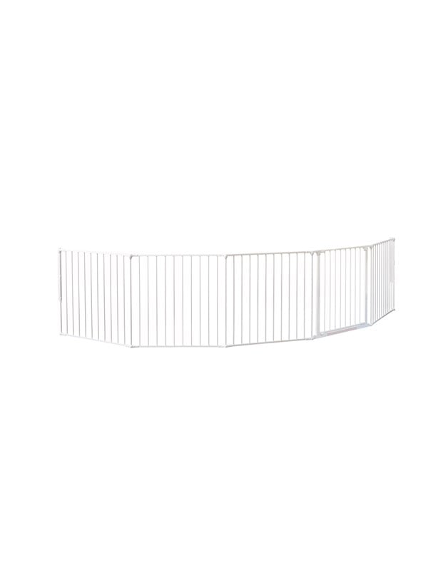 BabyDan Flex XXL sikkerhedsgitter hvid 278-350 cm