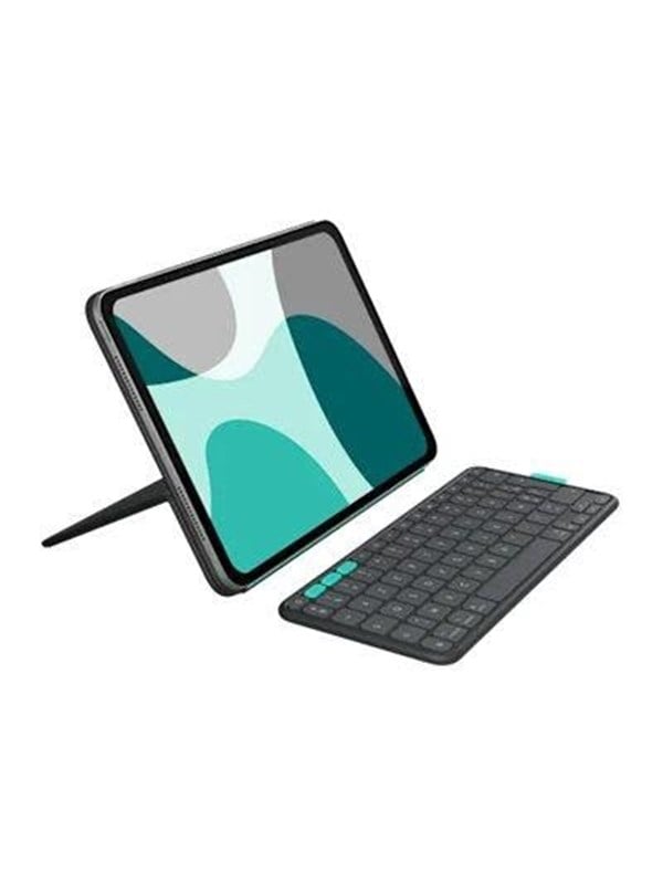 Logitech Flip Folio - keyboard and folio case full size - AZERTY - French - graphite Input Device - Tastatur & Folio-Set - Französisch - Grau