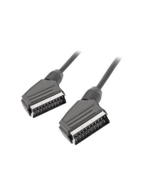 SCART Kabel Lanberg CA-EUEU-10CC-0018-BK 1,8m Schwarz SCART Stecker zu Stecker