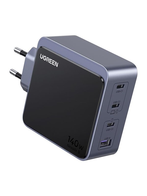 UGREEN X570 Nexode S Netzladegerät, 140W, 5A, 1 x USB-A - 3 x USB-C, Grau