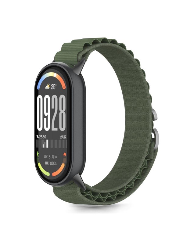 Tech-Protect Nylon Pro Strap for Xiaomi Smart Band 8 / 9 / 10 / NFC - Green