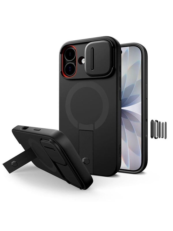 Tech-Protect Kevlar Aura MagSafe Case for iPhone 17 - Black