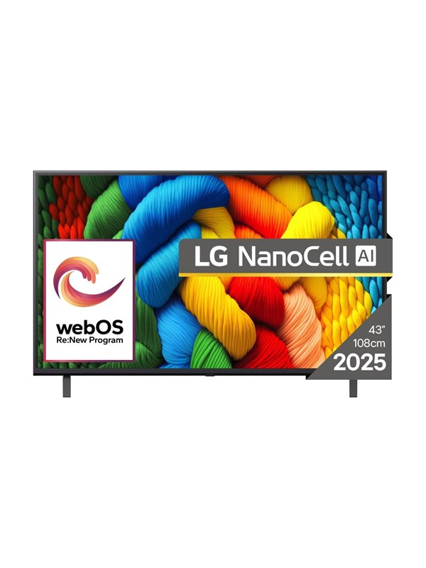 LG 43" Flachbild TV 4K NanoCell 43NANO80A3B 43 4K Ultra HD
