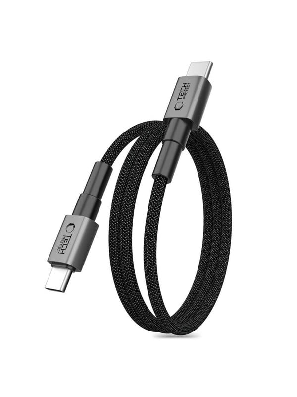 USB-C Daten- und Ladekabel - USB-C Tech-Protect Ultraboost DNA MagTwist, 100W, 1m, Grau