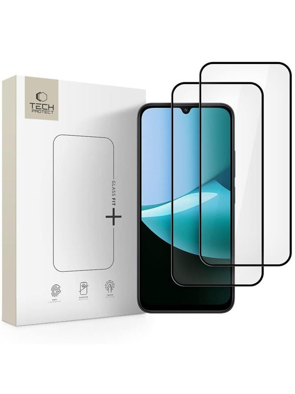 Tech-Protect Glass Fit+ 2-pack tempered glass Xiaomi Redmi 15C / Poco C85 - black