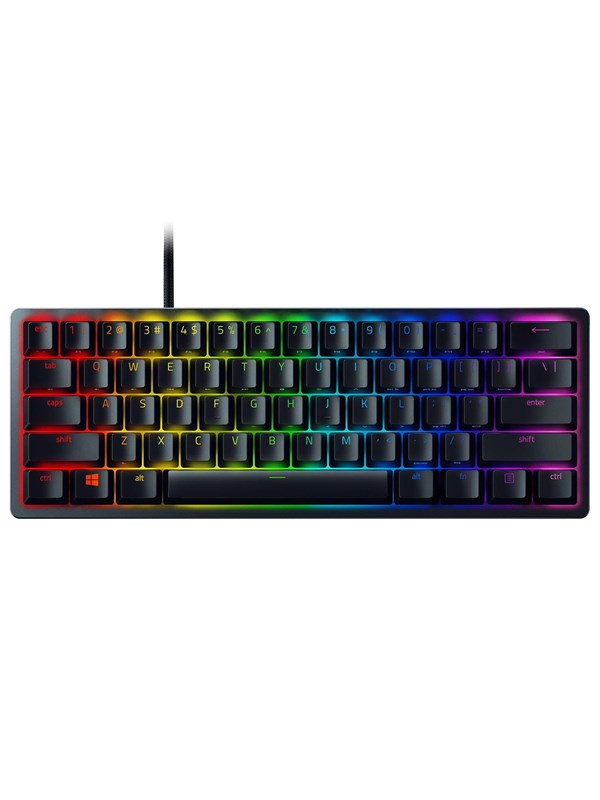 Razer Huntsman Mini 60% (Red Switch) - Gaming Tastaturen - ohne Numpad - Französisch - Schwarz
