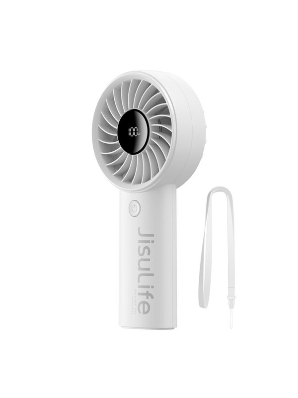 Jisulife Handheld Fan Life4 3600mAh Portable USB Fan - Gray Powerbank (Akku) - Grau - 3600 mAh