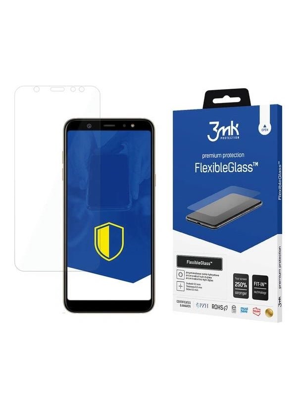 Image of 3mk FlexibleGlass Hybrid Glass for Samsung Galaxy A6 Plus