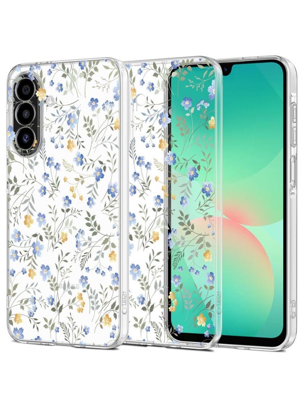 Tech-Protect FlexAir Case for Samsung Galaxy A17 4G  5G - Daisies with Leaves