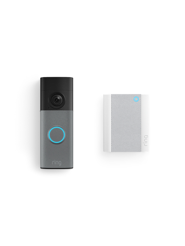 Image of Ring Battery Video Doorbell - Retinal 2K & Chime (3rd Gen) - Speckled Grey