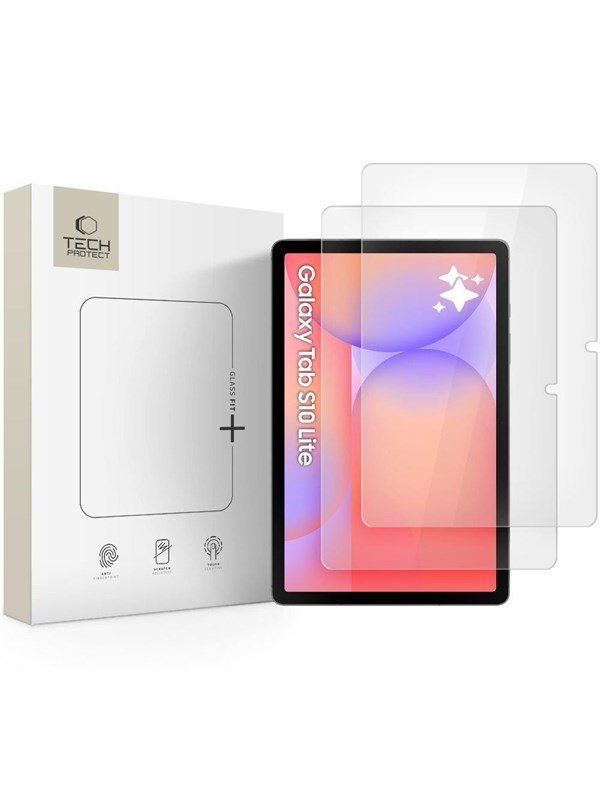 Tech-Protect Glass Fit 2-pack Tempered Glass for Samsung Galaxy Tab S10 Lite 109 X400  X406B - Clear