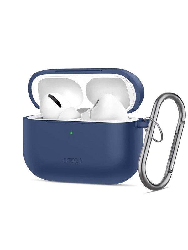 Image of Tech-Protect Silicone Hook Case for AirPods Pro - Navy Blue