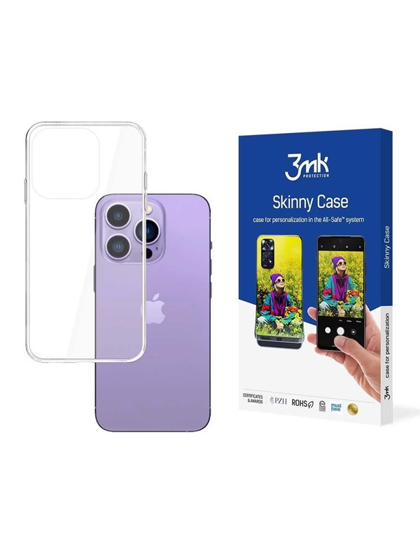 Image of 3mk iPhone 14 Pro Max Silicone Case from the Skinny Case Series - Transparent
