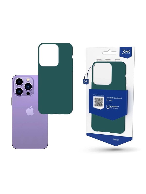 Image of 3mk Case for iPhone 14 Pro Max from the Matt Case Series - Dark Green