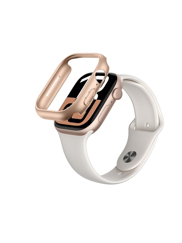 Hülle Amazingthing Apple Watch Series 10 46mm Roségold Policarbonat