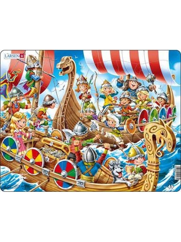 Larsen Puzzles Puzzle Vikings - 30 pieces Maxi 365x285 cm 2D Puzzles