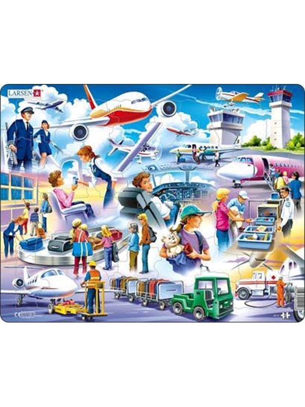 Larsen Puzzles Puzzle Airport - 42 pieces Maxi (36.5x28.5 cm) Boden