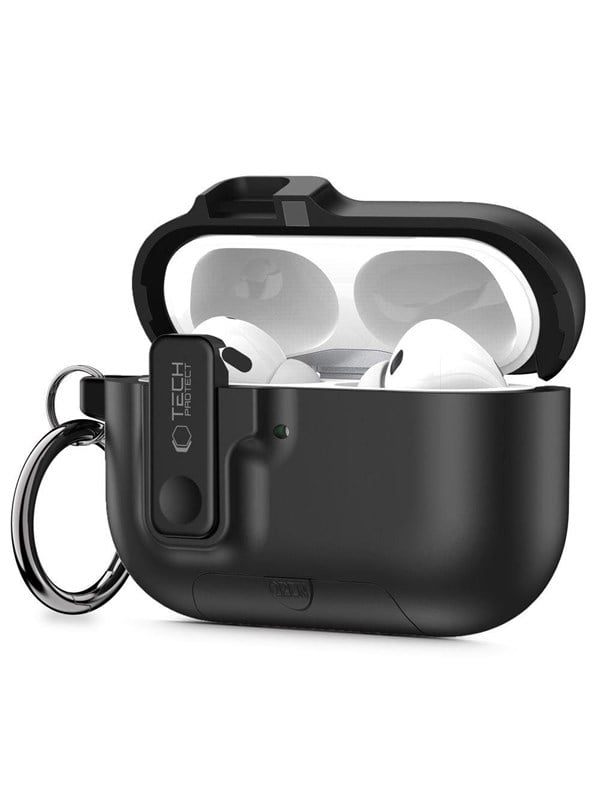 Tech-Protect Slim Hook Case for AirPods Pro 3 - Black