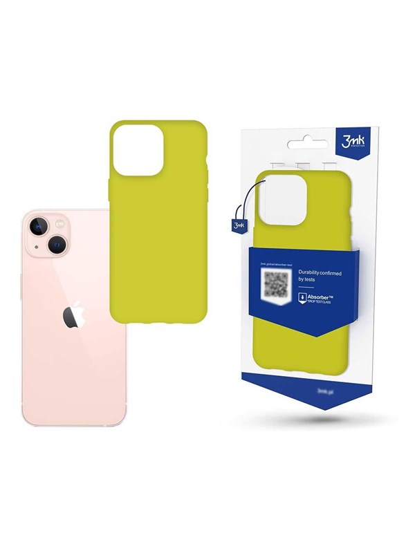Image of 3mk Case for iPhone 14 from the Matt Case Series - Lime Green