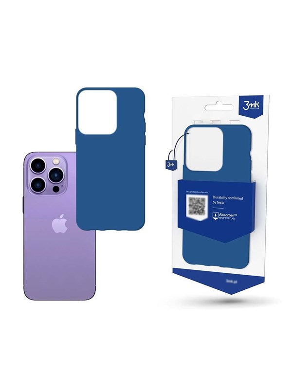 Image of 3mk Case for iPhone 14 Pro Max from the Matt Case Series - Blue