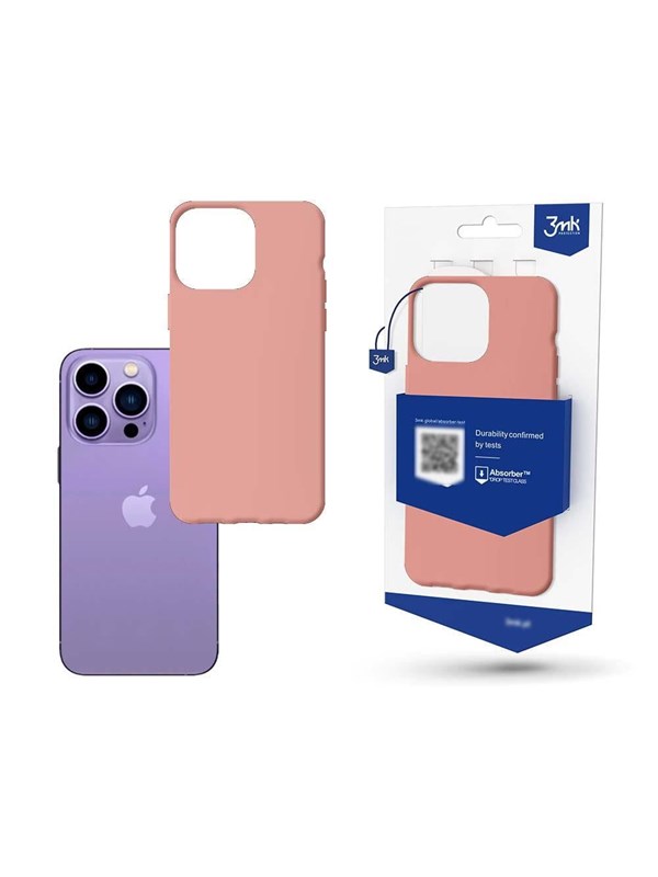 Image of 3mk Case for iPhone 14 Pro from the Matt Case Series - Pink
