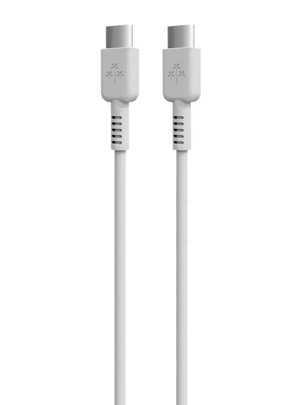 Hune Raiz USB-C to USB-C Cable 1m 3A60W - Snow White
