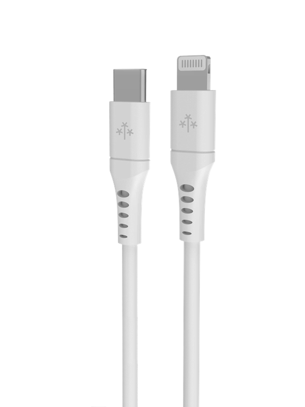 Hune Tallo USB Type C to Lightning 1m 3A9V MFi Certified - Snow White