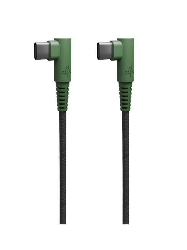 Hune Hiedra Braided 90 USB Cable Type C to Type C 12m - Forest Green